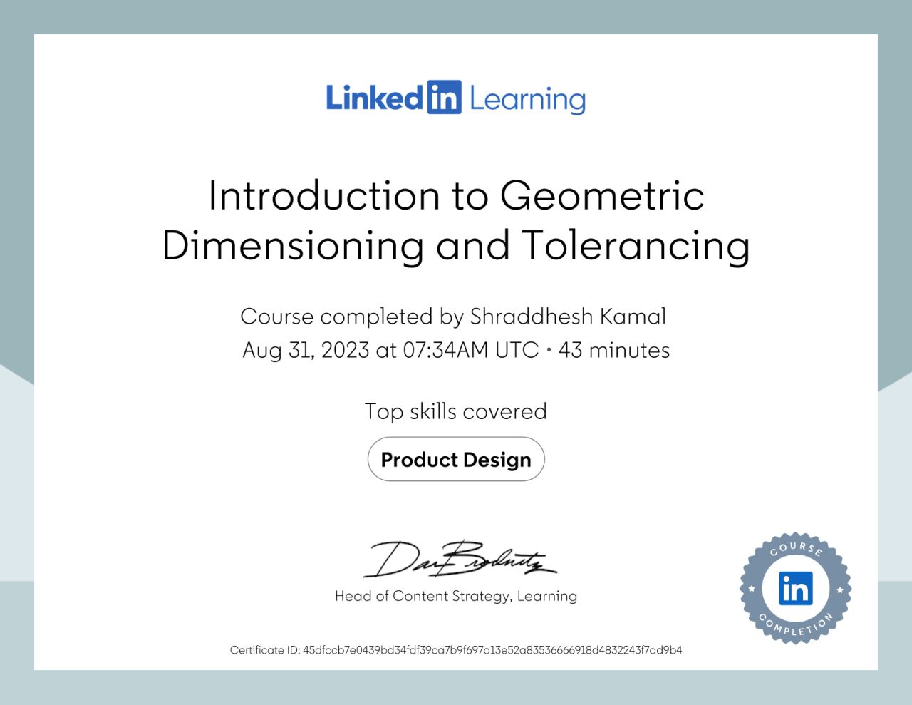 Introduction to Geometric Dimensioning and Tolerancing